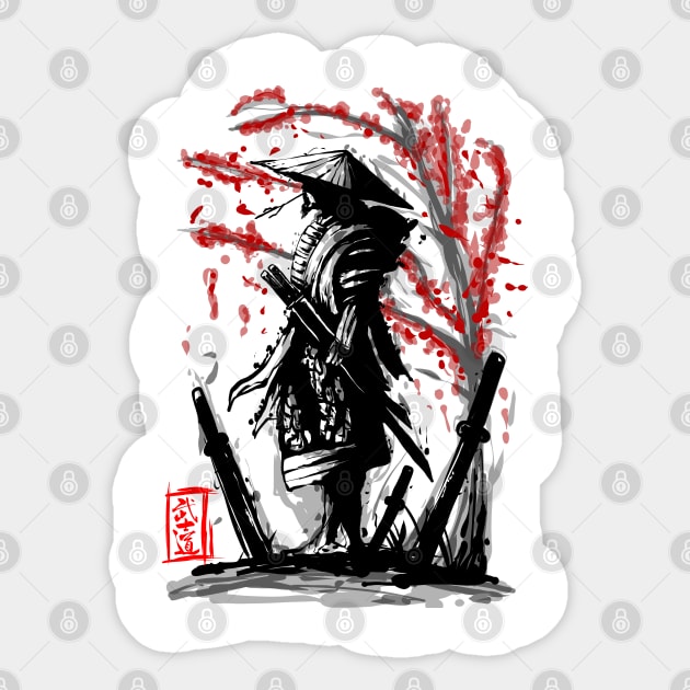 samurai-bushido Sticker by Amartwork